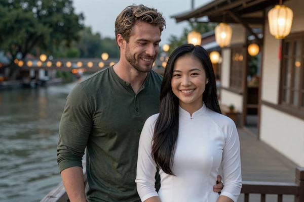 Steve and Trang - American man and Vietnamese woman who met through Asian dating platform